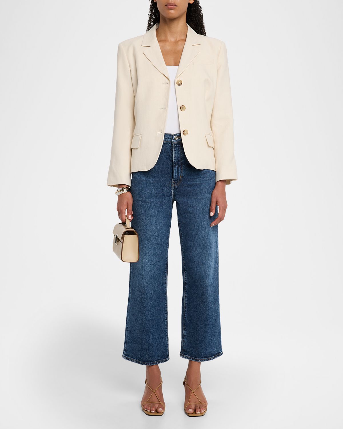 FRAME The Wide Crop Jeans