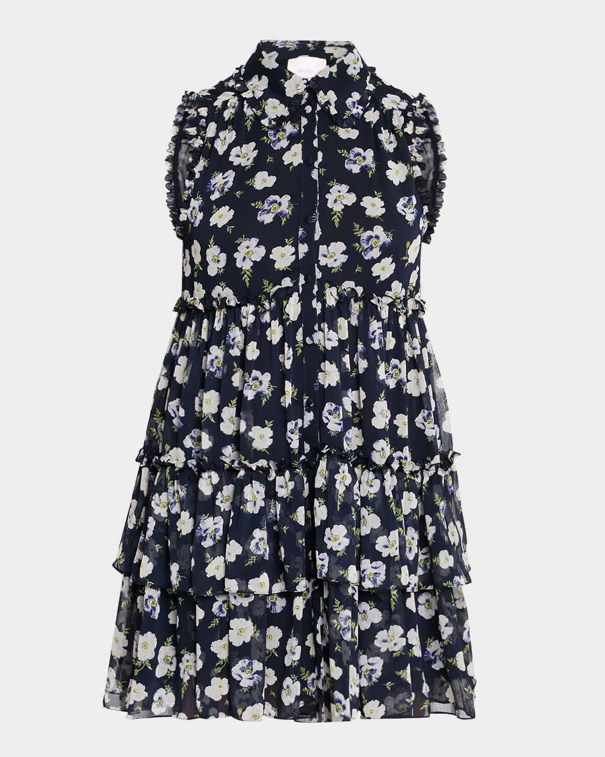 Cinq a Sept Becci Floral Sleeveless Mini Dress