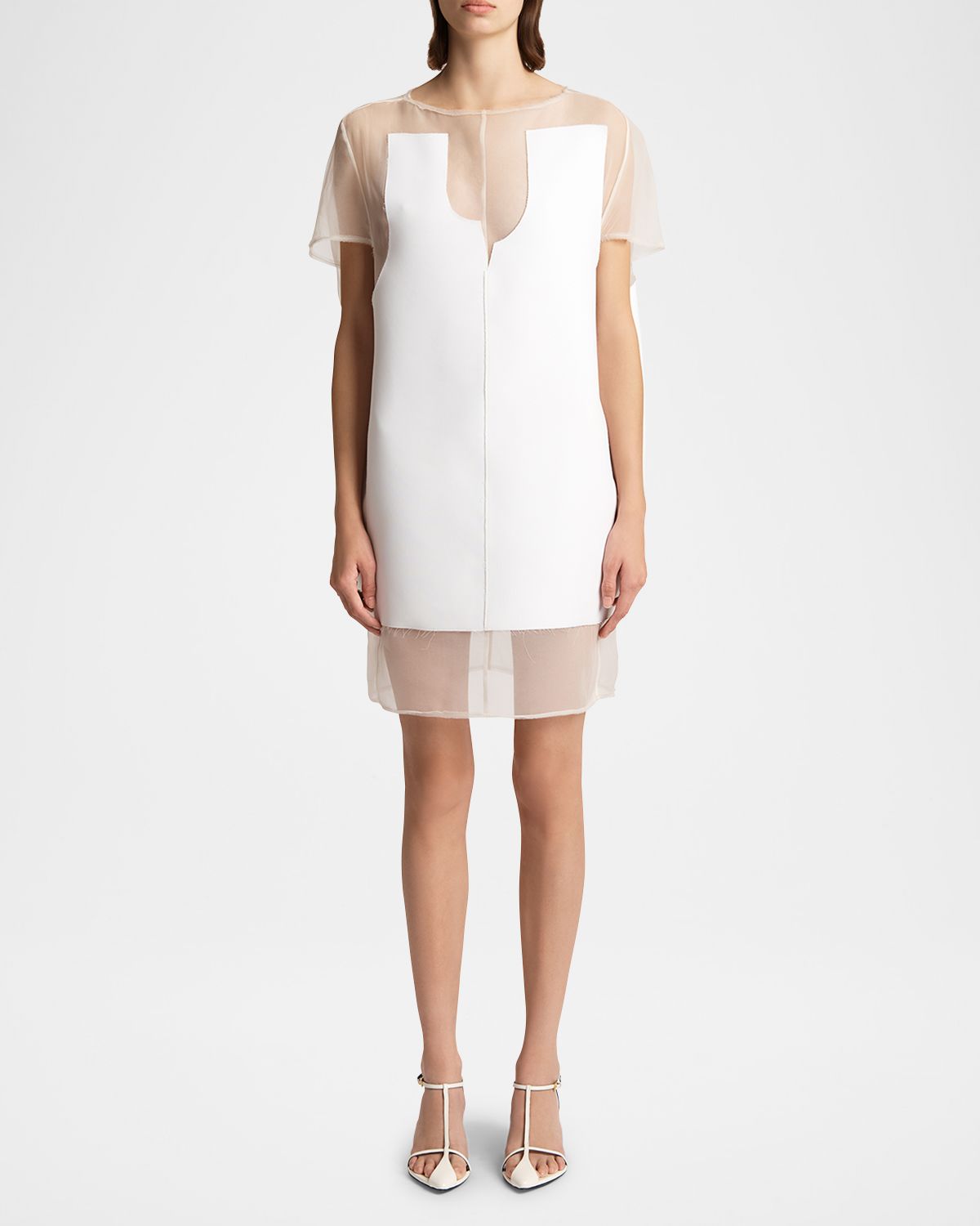 Khaite Winona Paneled Mini Dress