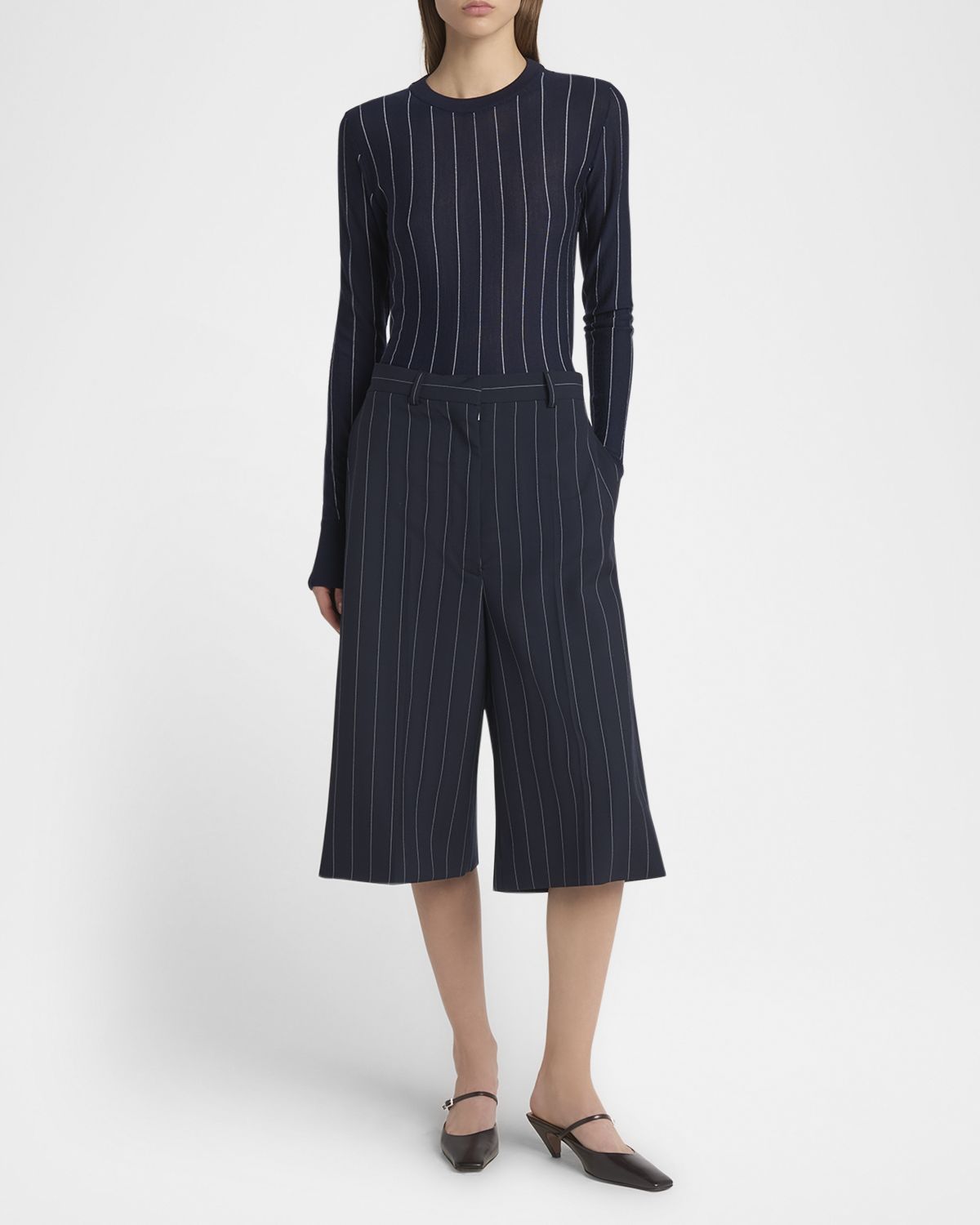 Stella McCartney Pinstripe Wool Sweater