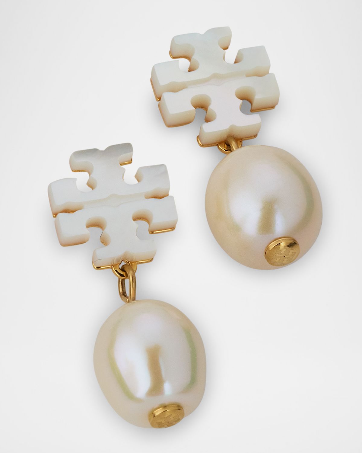 Tory Burch Moondance Mother of Pearl Drop Earrings