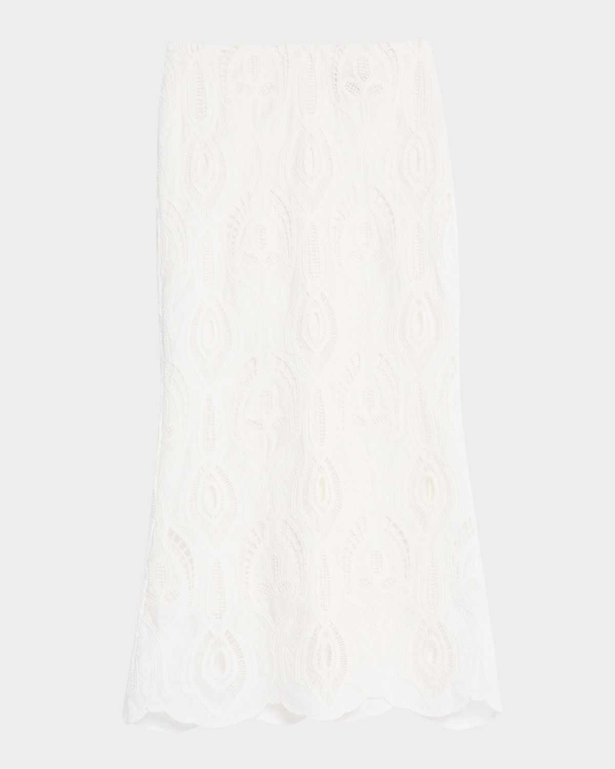 JBQ Kenzie Eyelet-Embroidered Maxi Skirt