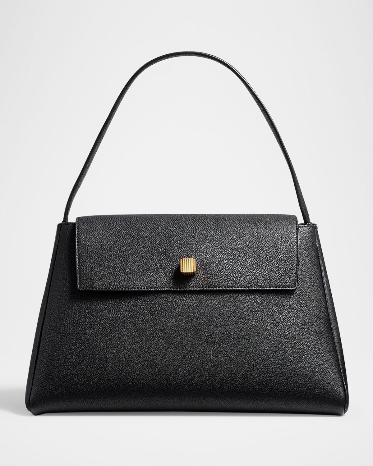 Khaite Audrey Flap Calf Leather Top-Handle Bag