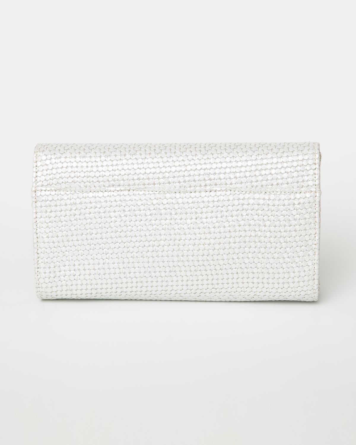 MICHELLE WILHITE Olivia Flap Woven Clutch Bag