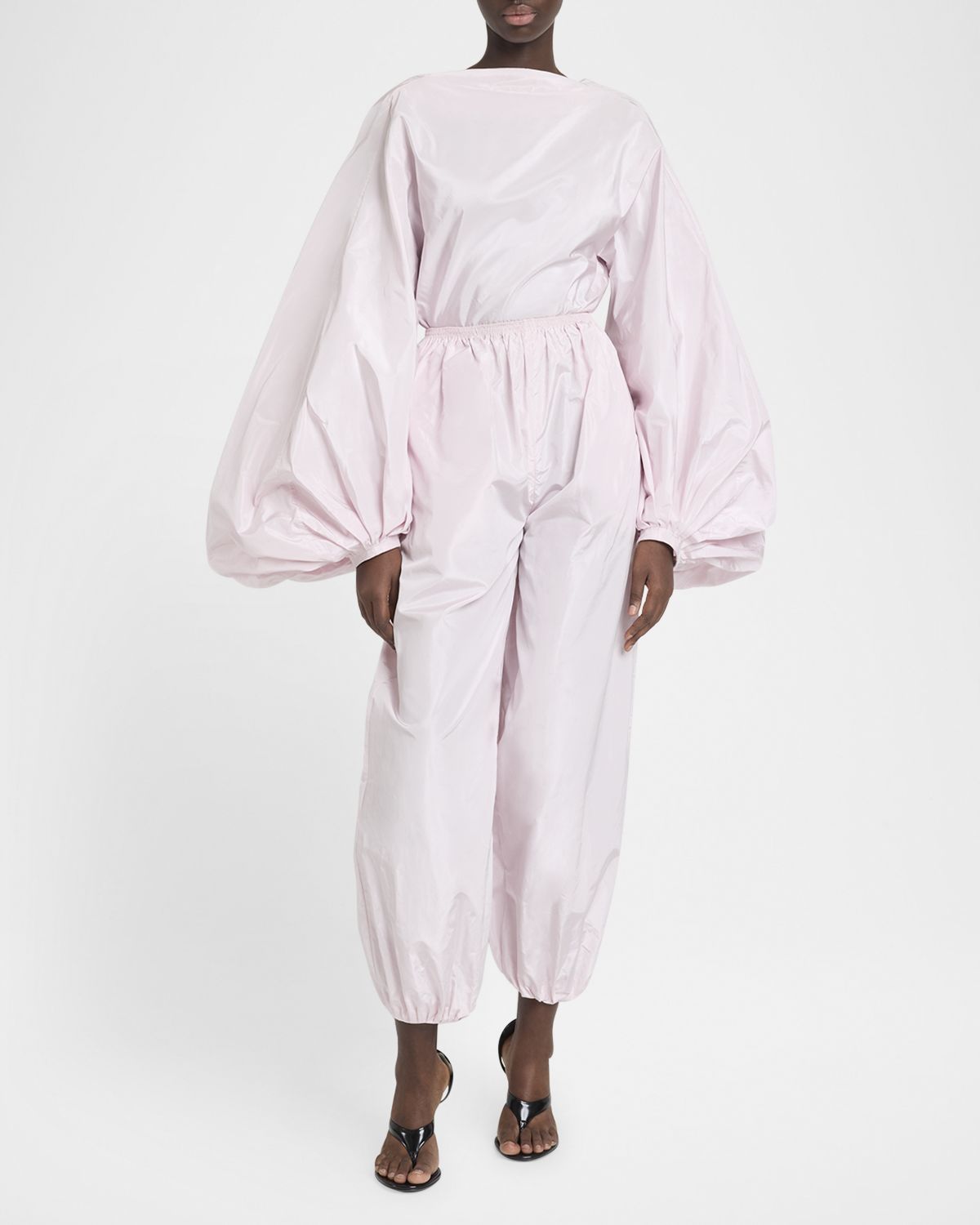 ALAIA Puff-Sleeve Backless Bodysuit