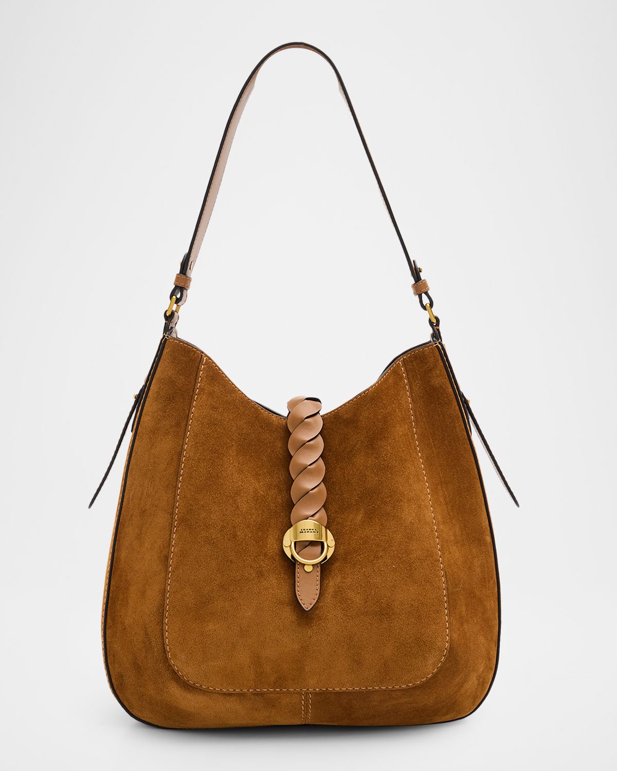 Isabel Marant Altay Woven Suede Hobo Bag