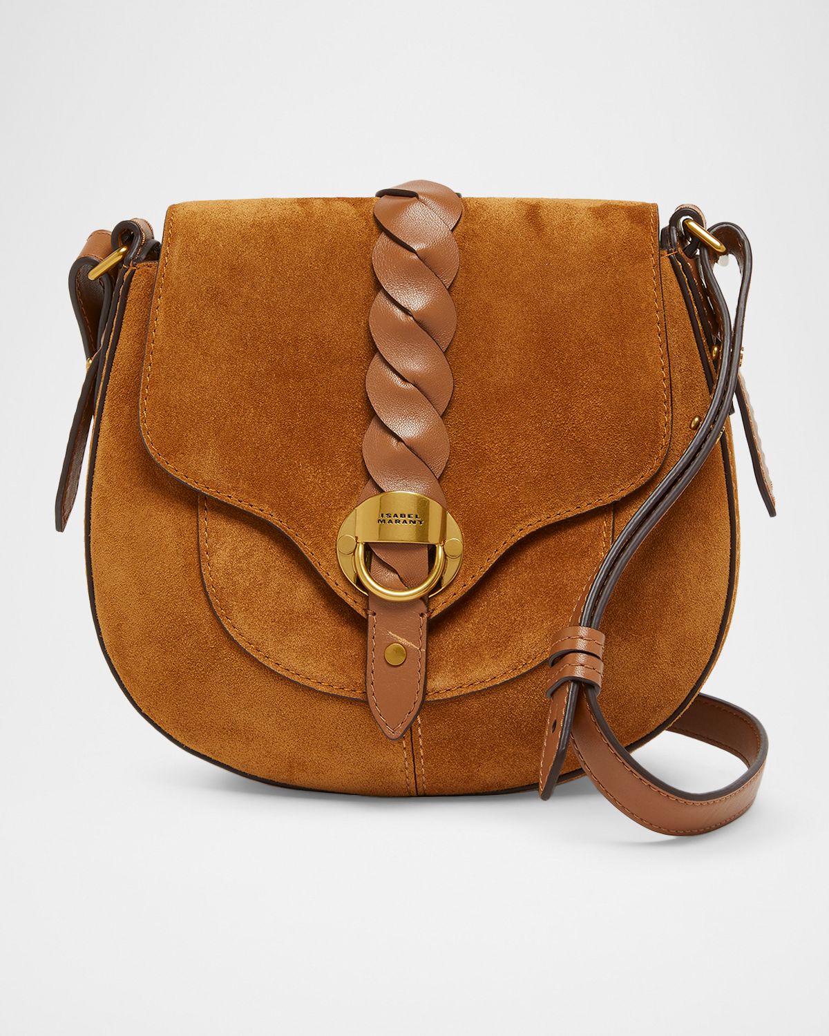 Isabel Marant Altay Small Suede Saddle Crossbody Bag