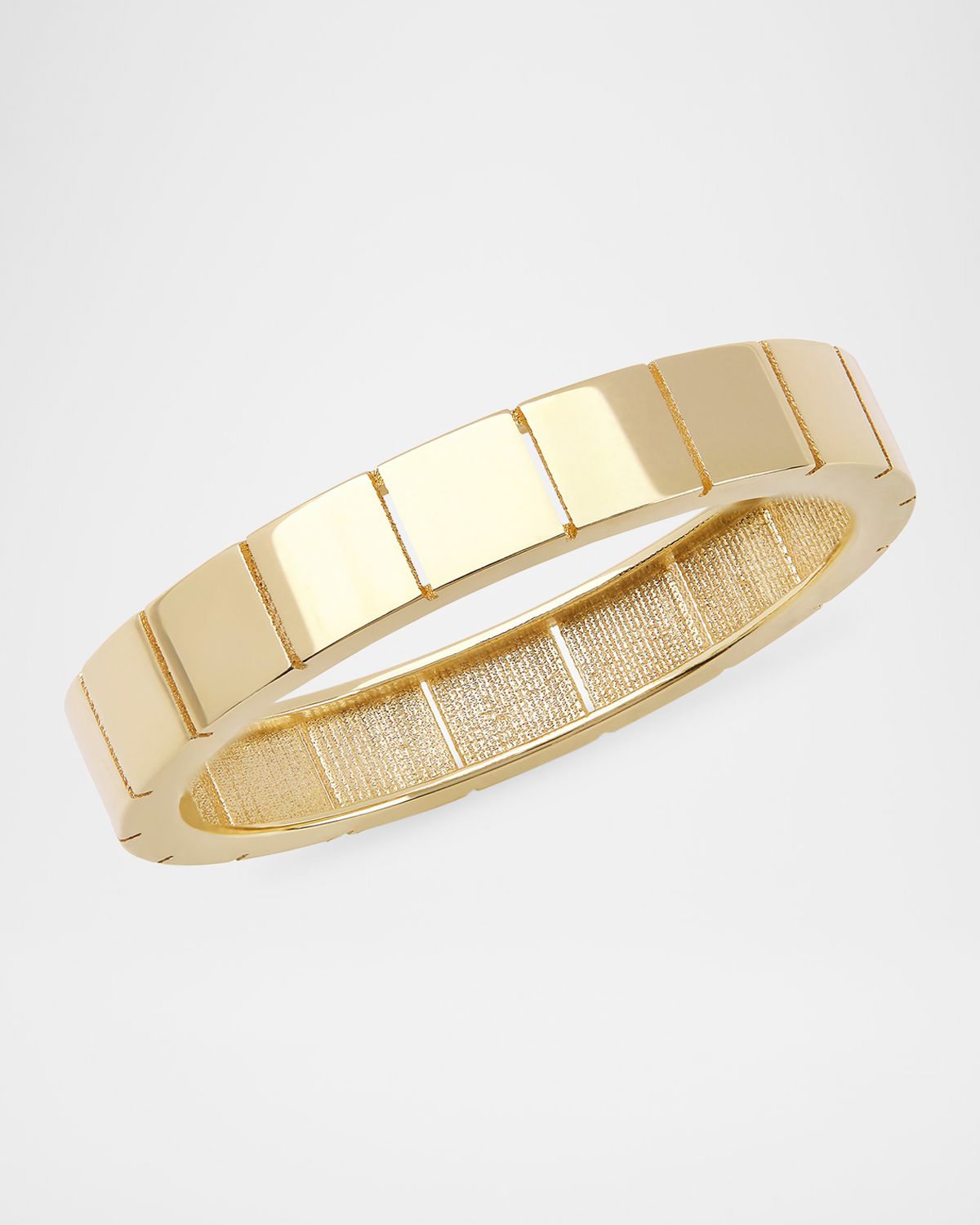 LANA Thin Flash Tile Ring in 14K Yellow Gold
