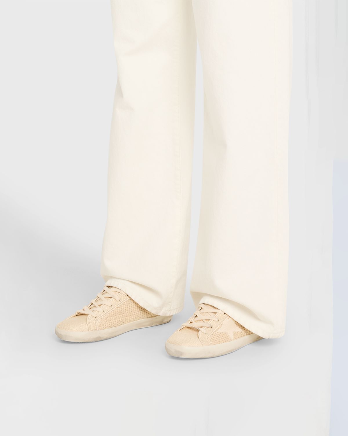 Golden Goose Super-Star Embroidered Cotton Low-Top Sneakers