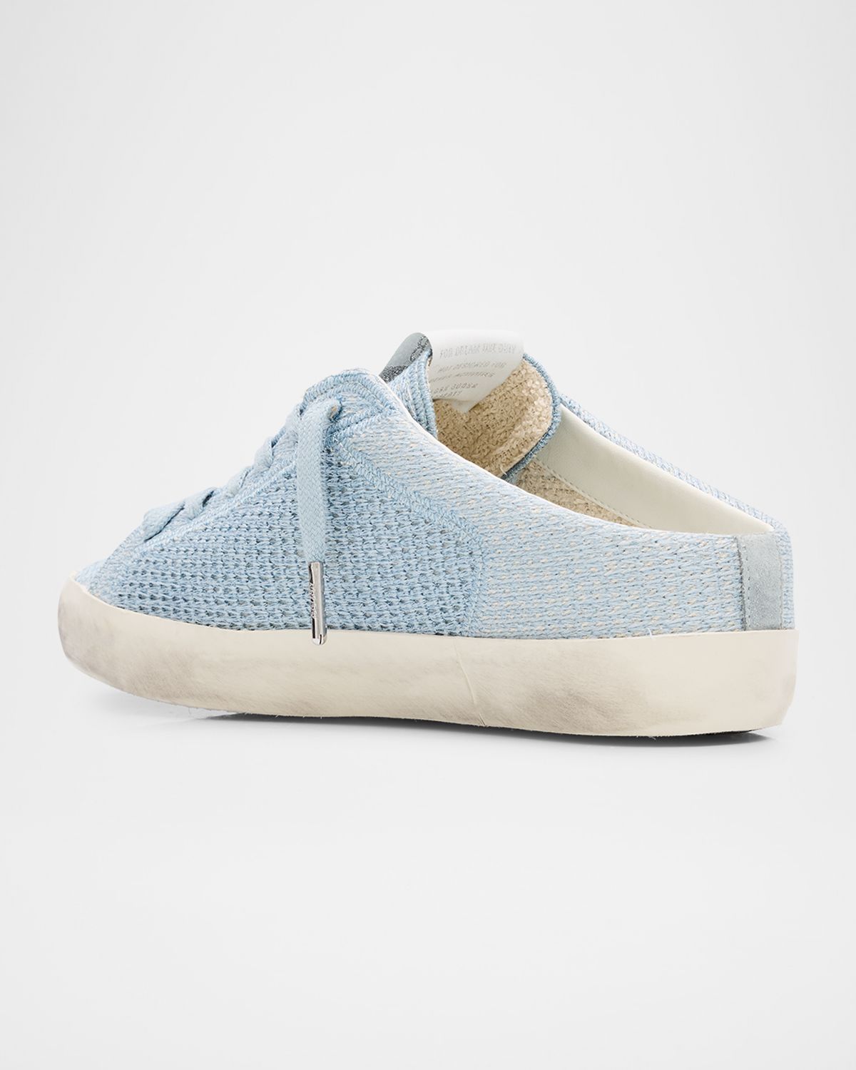 Golden Goose Sabot Embroidered Cotton Slide Sneakers