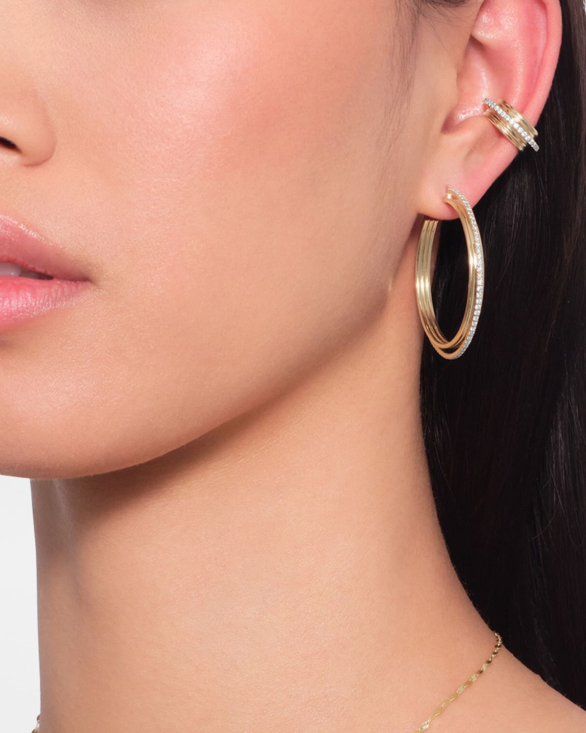 LANA Lana Kinetic Diamond Ear Cuff