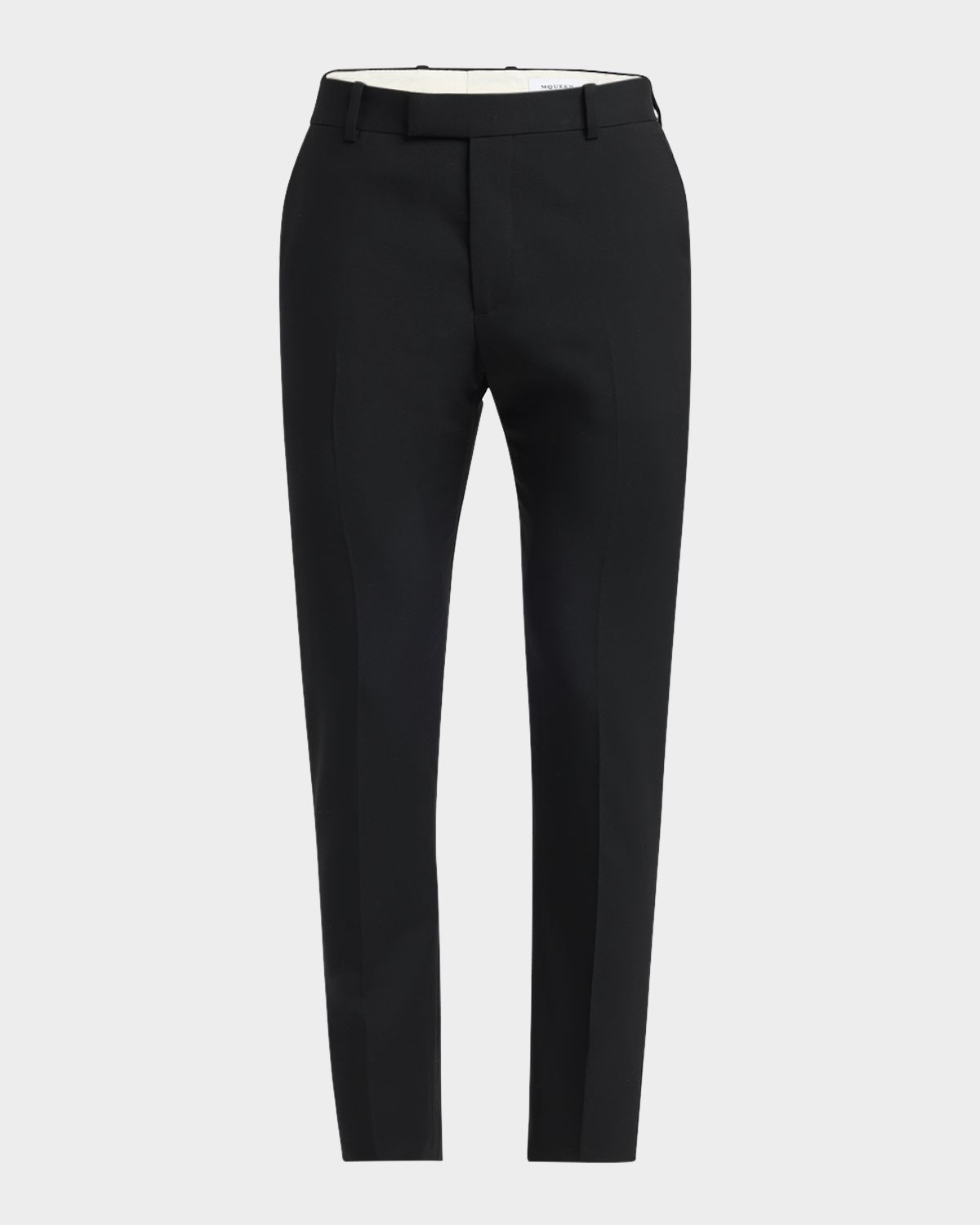 McQueen Men 's Wool Cigarette Trousers