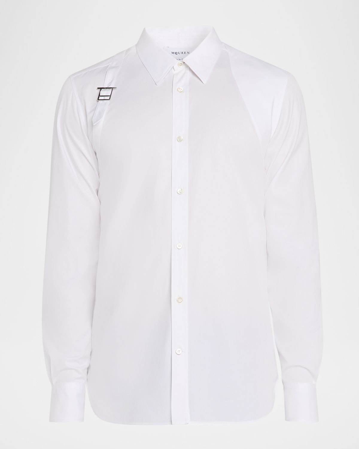 McQueen Men 's Harness Sport Shirt with Strap