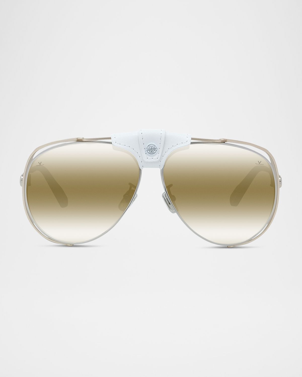 Vuarnet Men 's Arctic Titanium Aviator Sunglasses