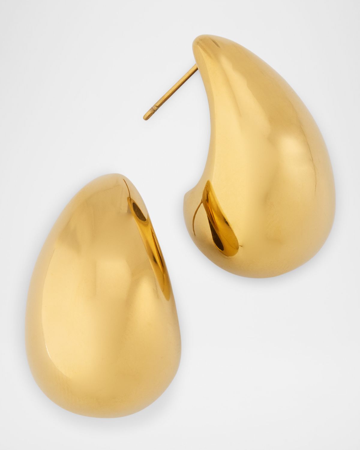 Kenneth Jay Lane Polished Tapered Hoop Earrings