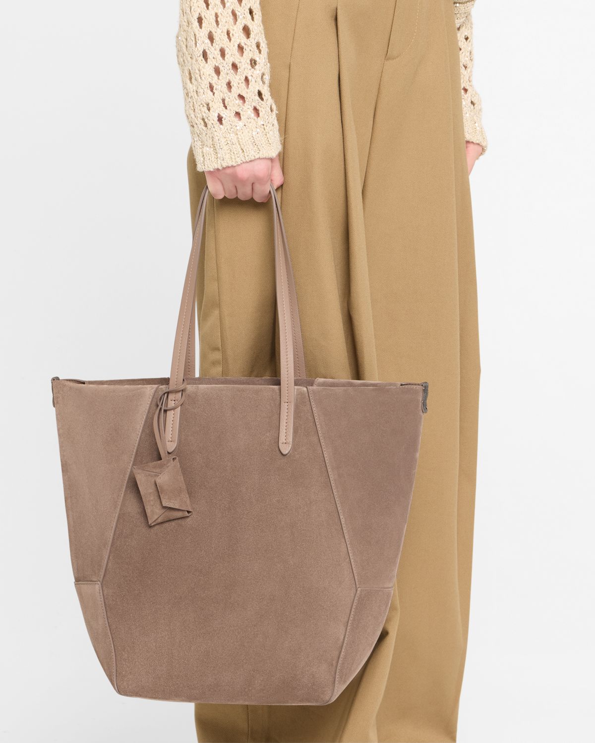 Brunello Cucinelli Duo Suede Bag Charm