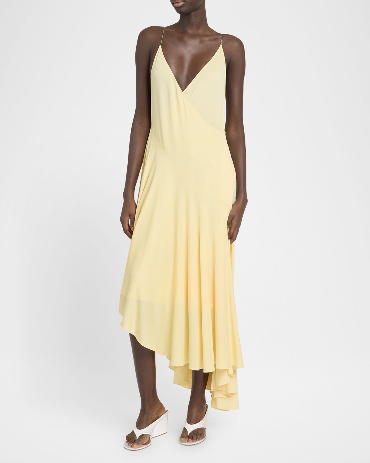 ALAIA Asymmetric Sleeveless Midi Dress