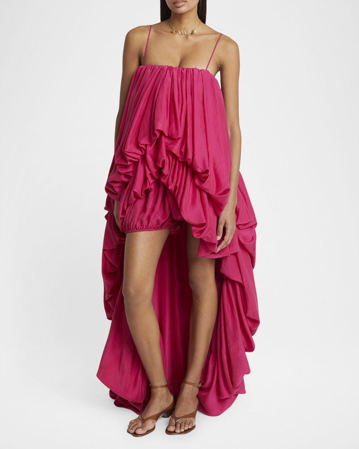 Chloe Sleeveless High-Low Balloon Jumpsuit