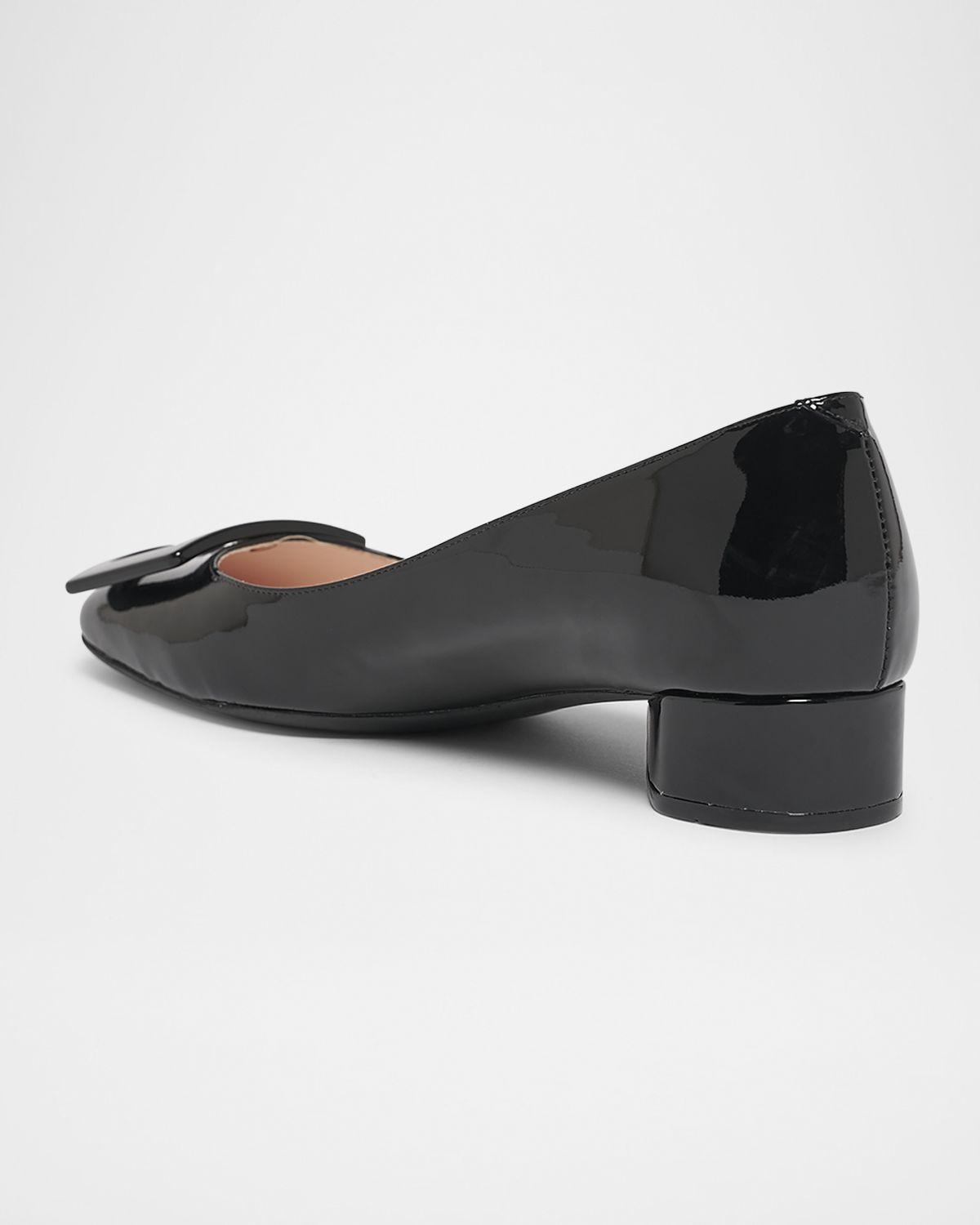 Roger Vivier Roundy Patent Buckle Ballerina Pumps
