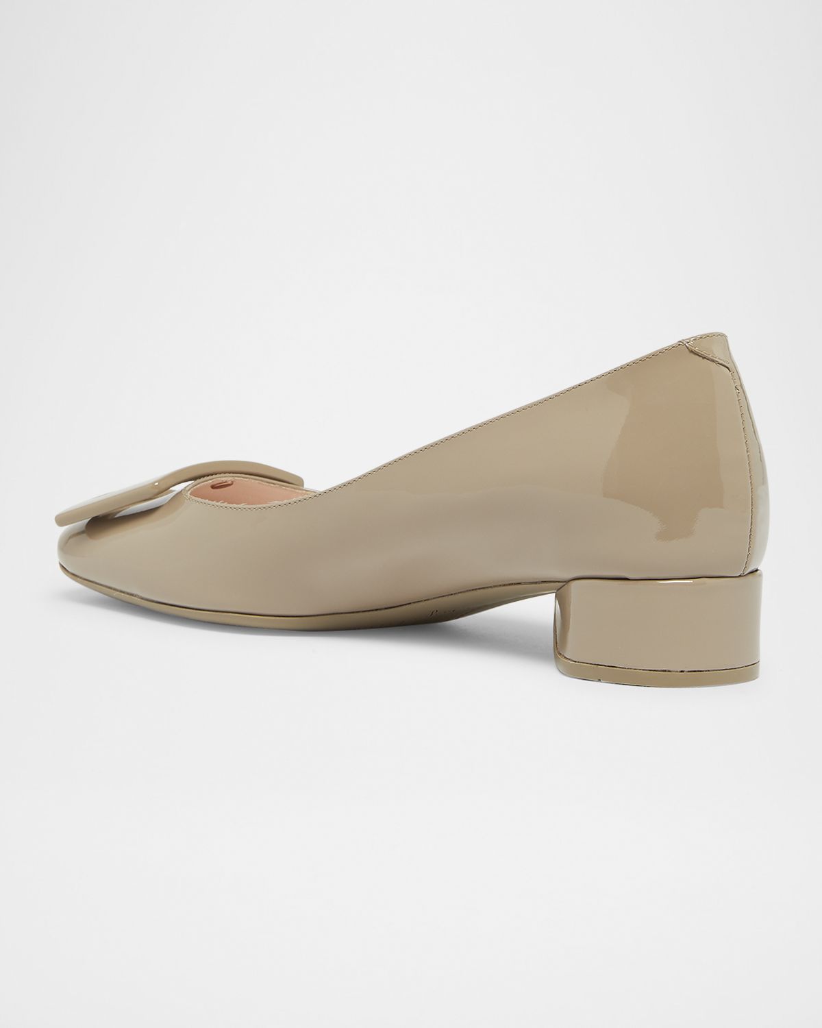 Roger Vivier Roundy Patent Buckle Ballerina Pumps