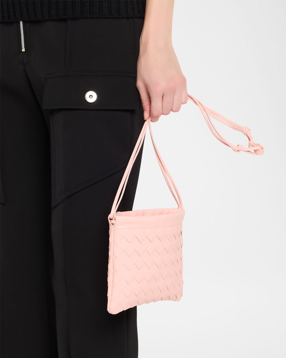 Bottega Veneta Small Leather Pouch Crossbody Bag