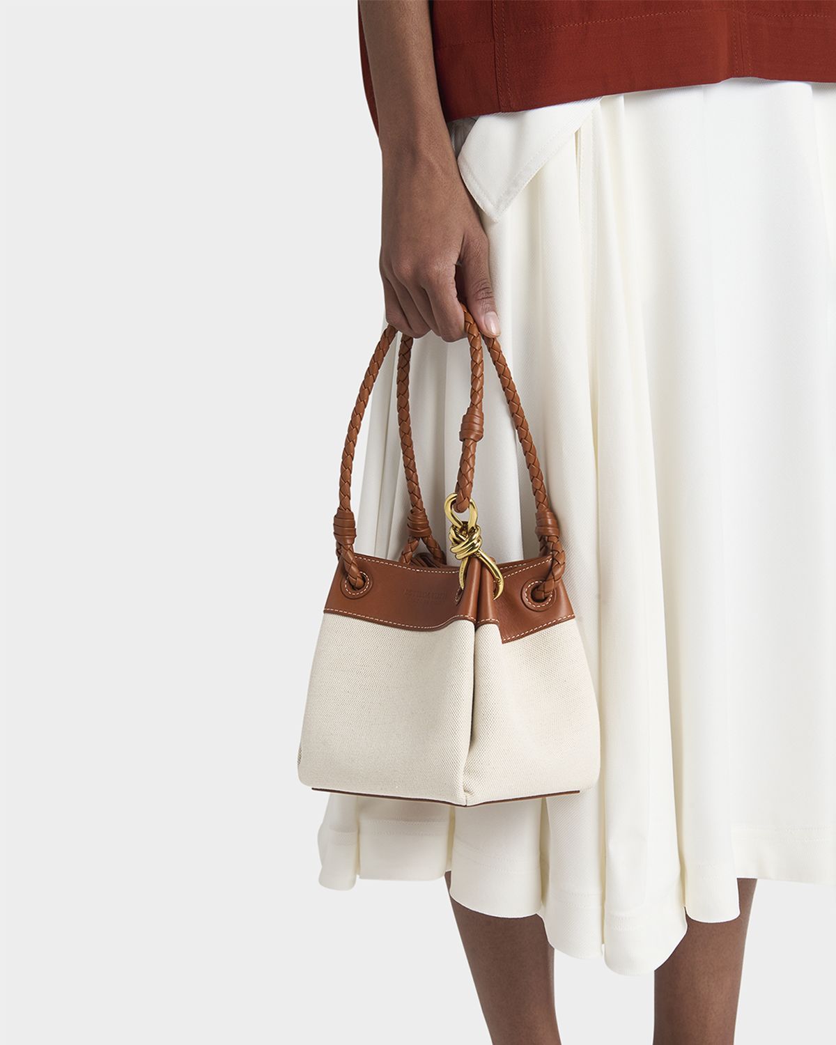 Bottega Veneta Parachute Small Canvas Shoulder Bag