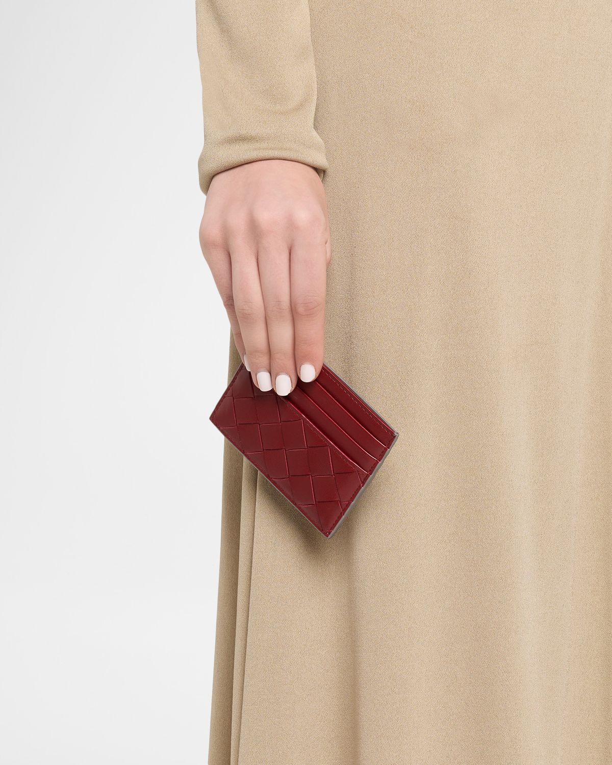 Bottega Veneta Intrecciato Leather Card Holder