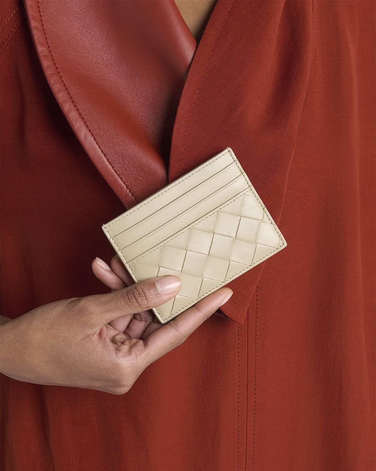Bottega Veneta Intrecciato Leather Card Holder
