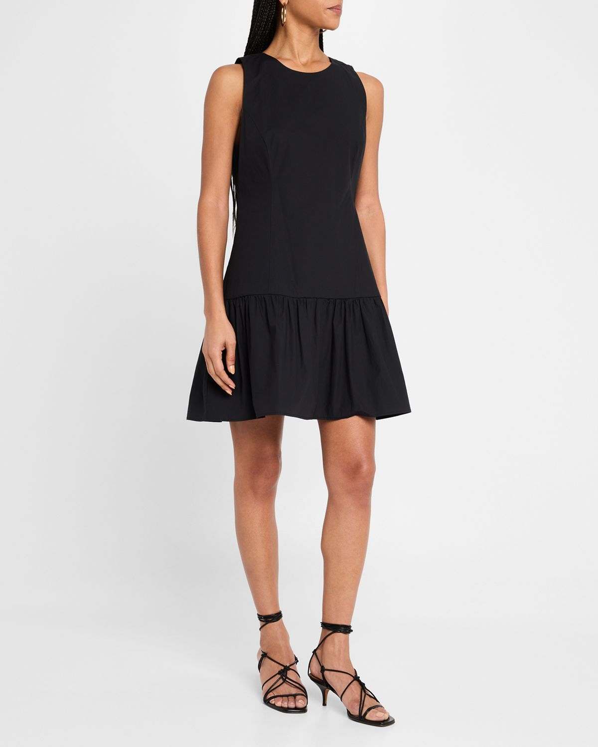 Marie Oliver Marilyn Flounce Cotton Mini Dress