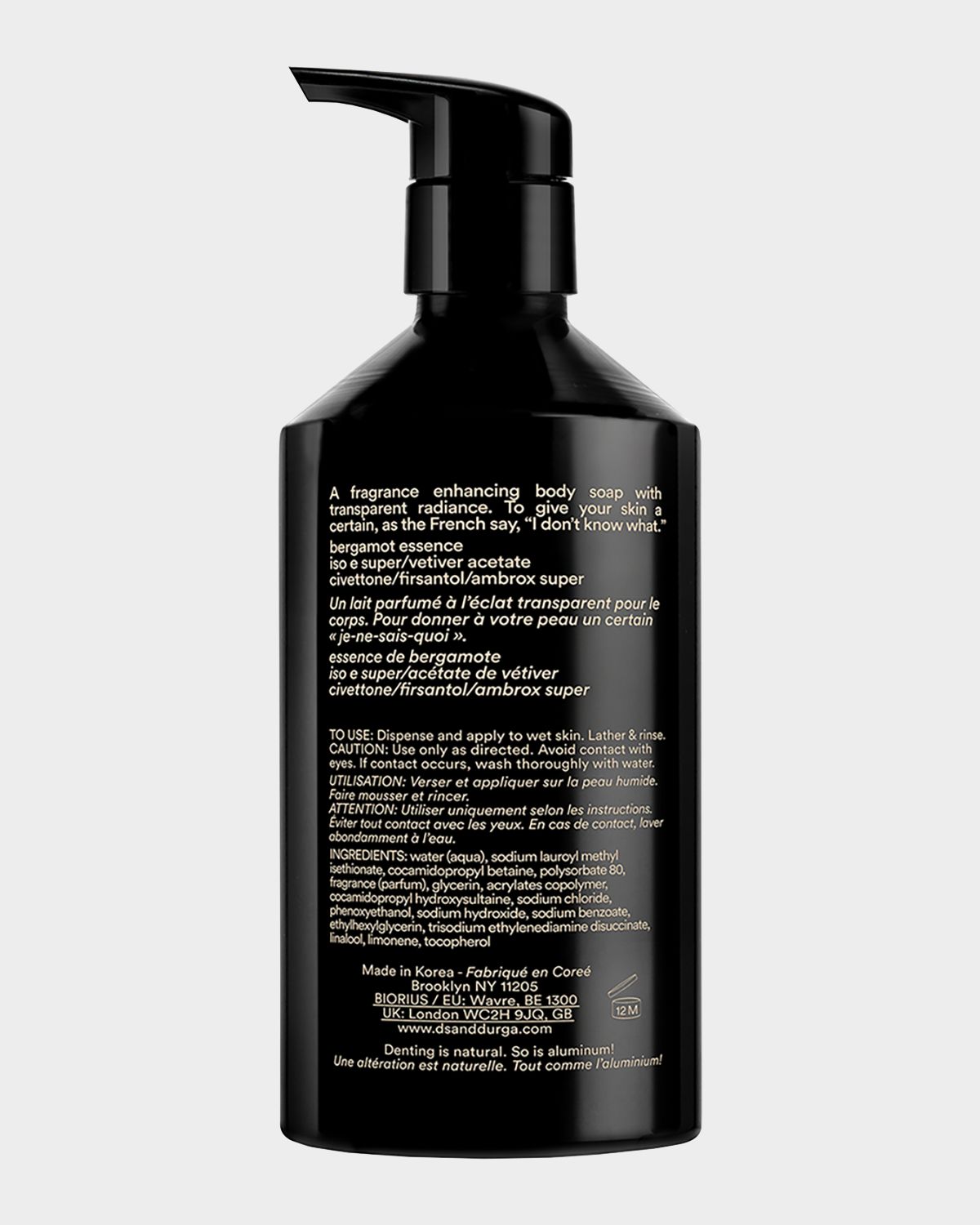 D.S. & DURGA IDKW Body Soap, 11.8 oz.