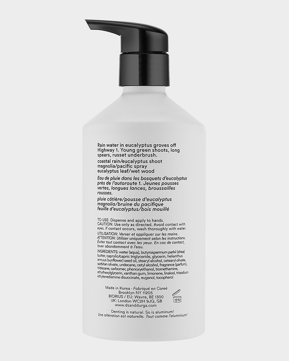 D.S. & DURGA Big Sur After Rain Hand Lotion, 11.8 oz.