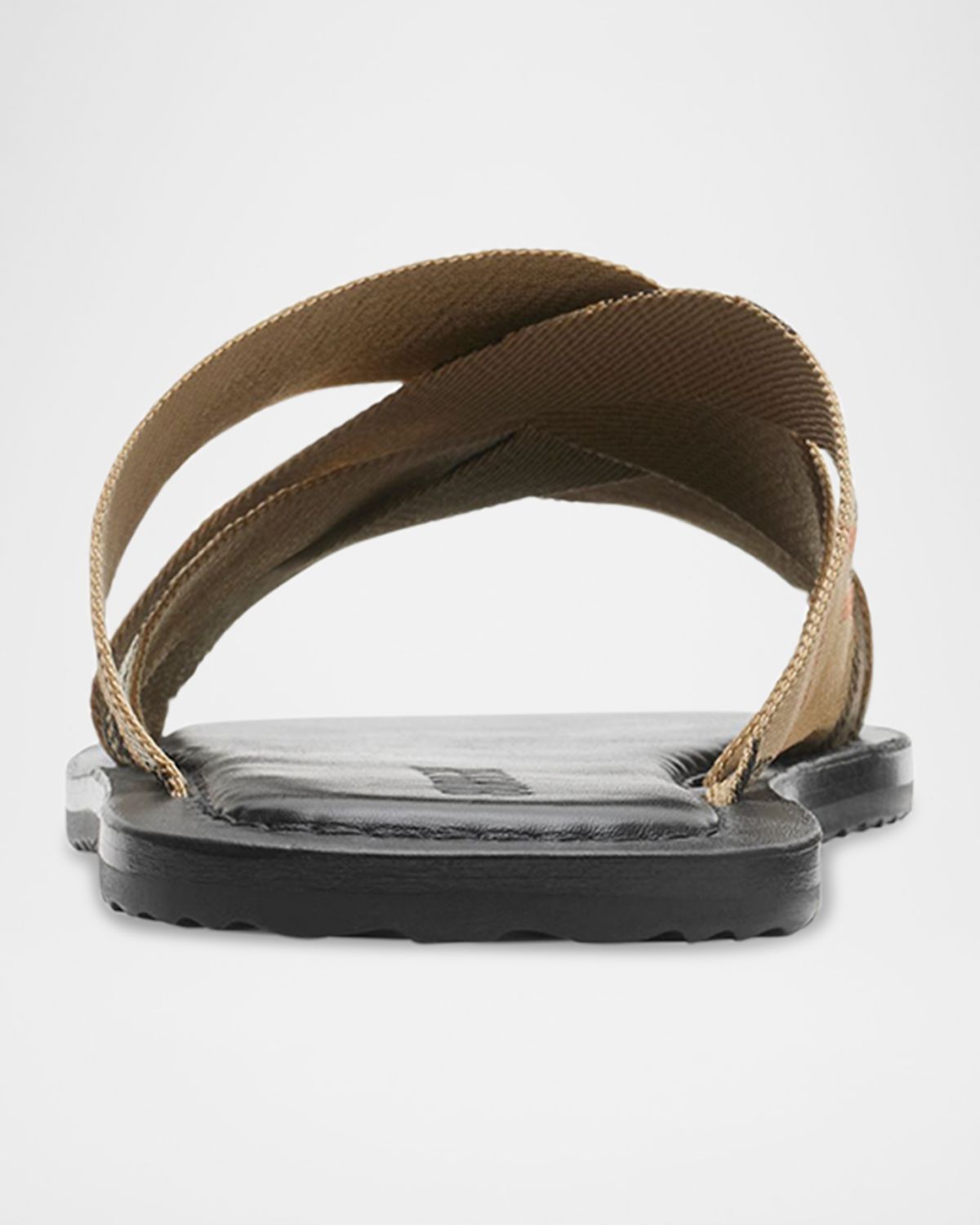 Burberry Men 's Check Pavilion Slide Sandals