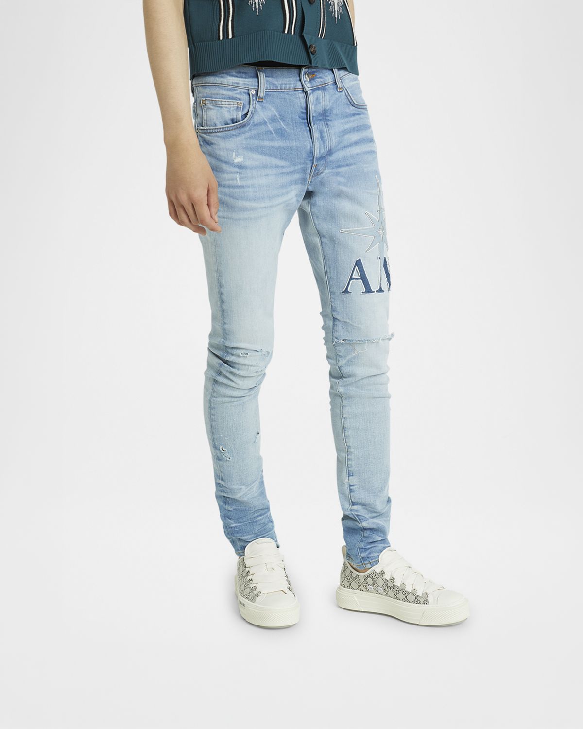 Amiri Men 's MA Quad Court Low-Top Sneakers