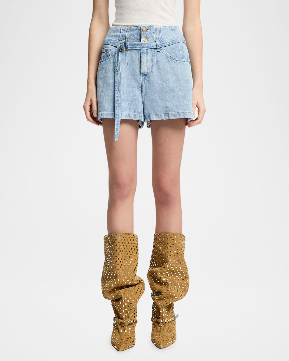 7 for all mankind Belted Shorts