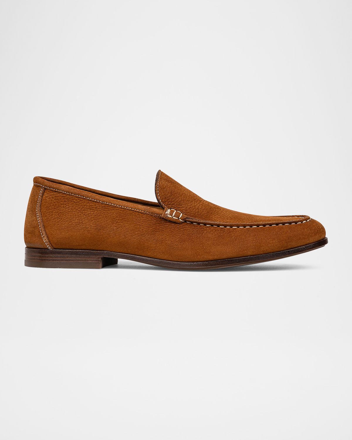 Donald Pliner Men 's Nubuck Leather Moc-Toe Loafers