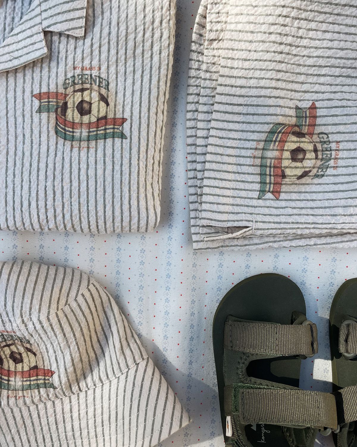 Konges Slojd Boy 's Elliot Soccer Graphic Shorts, Size 9M-6