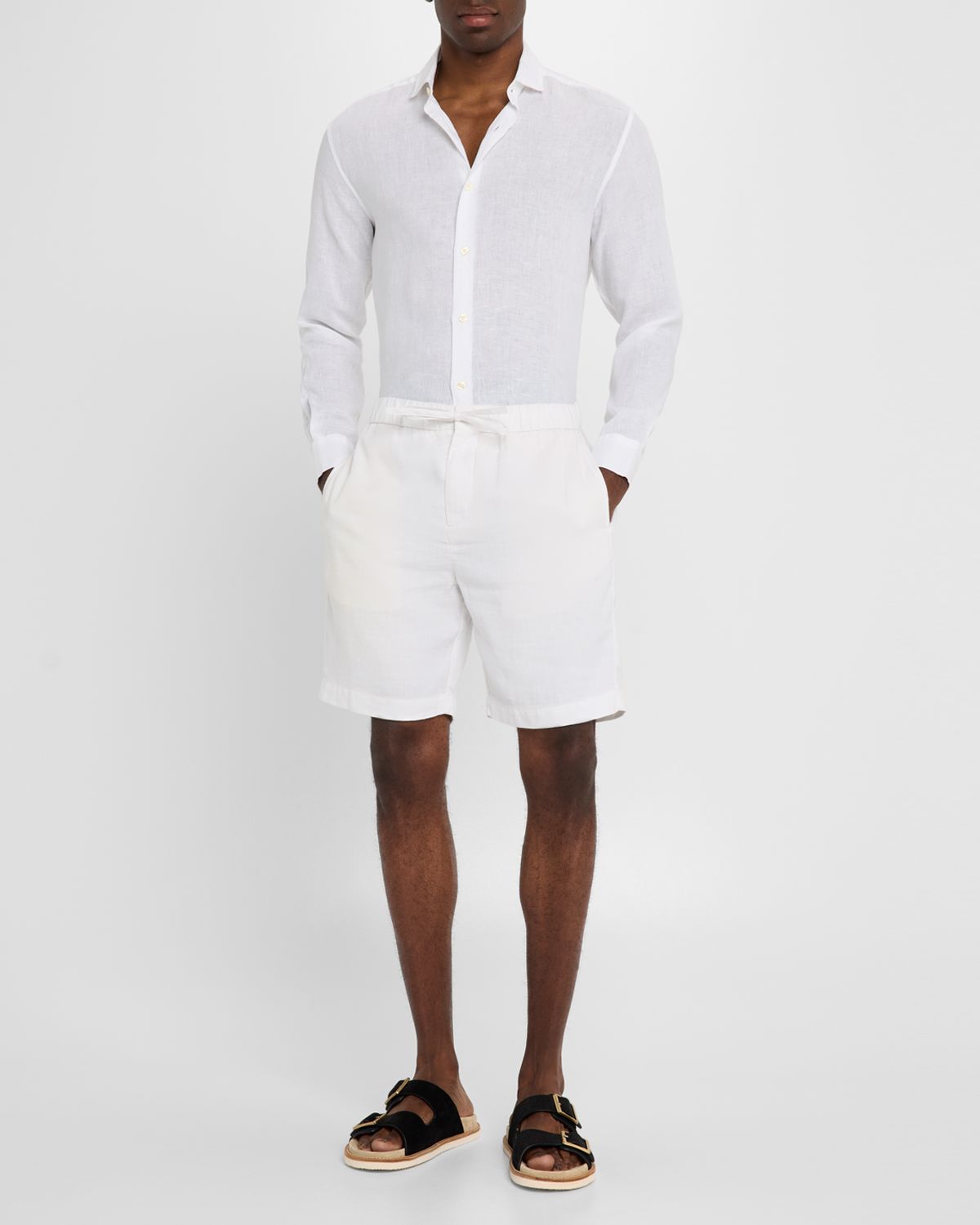 Frescobol Carioca Men 's Antonio Linen Casual Button-Down Shirt