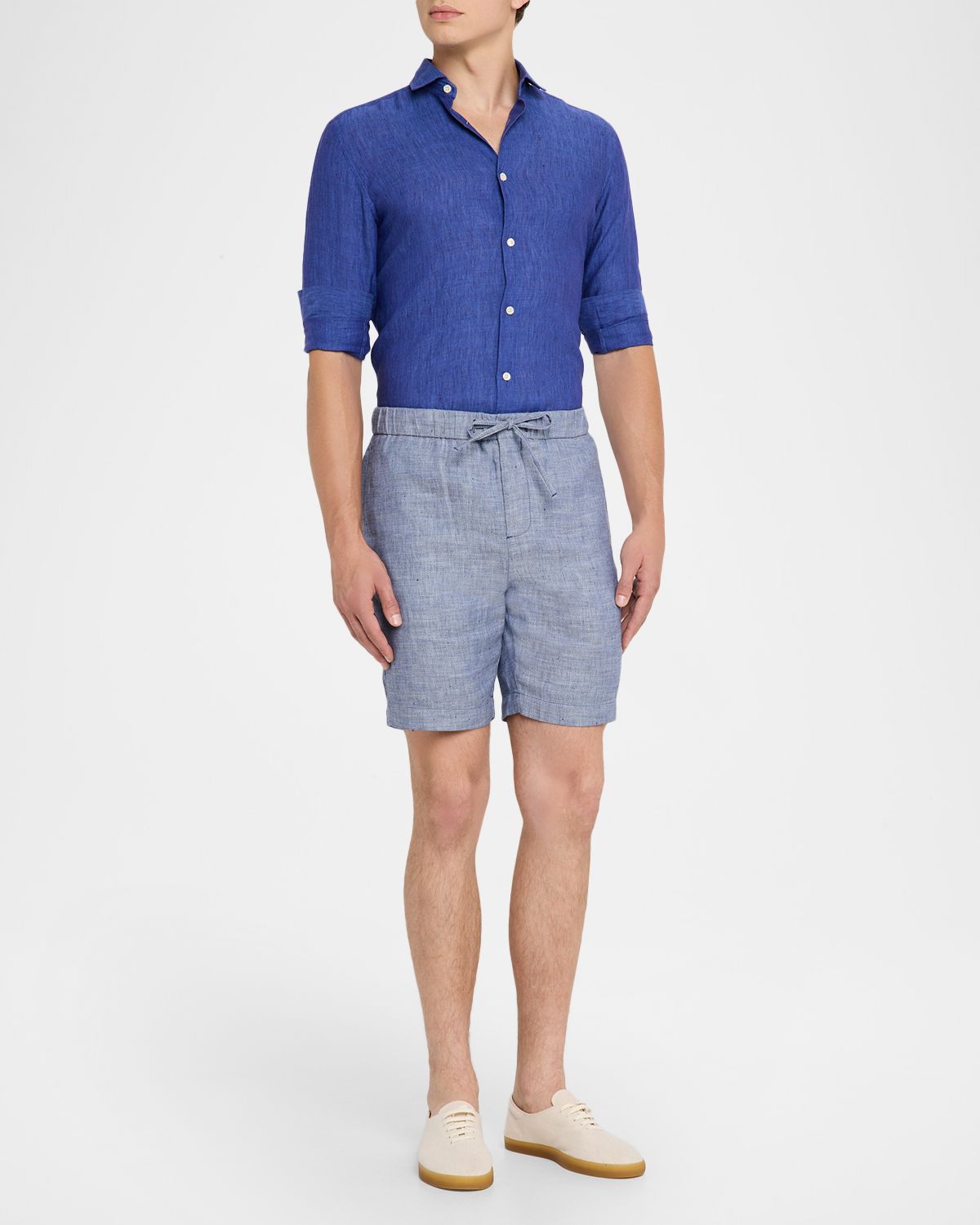 Frescobol Carioca Men 's Antonio Linen Casual Button-Down Shirt