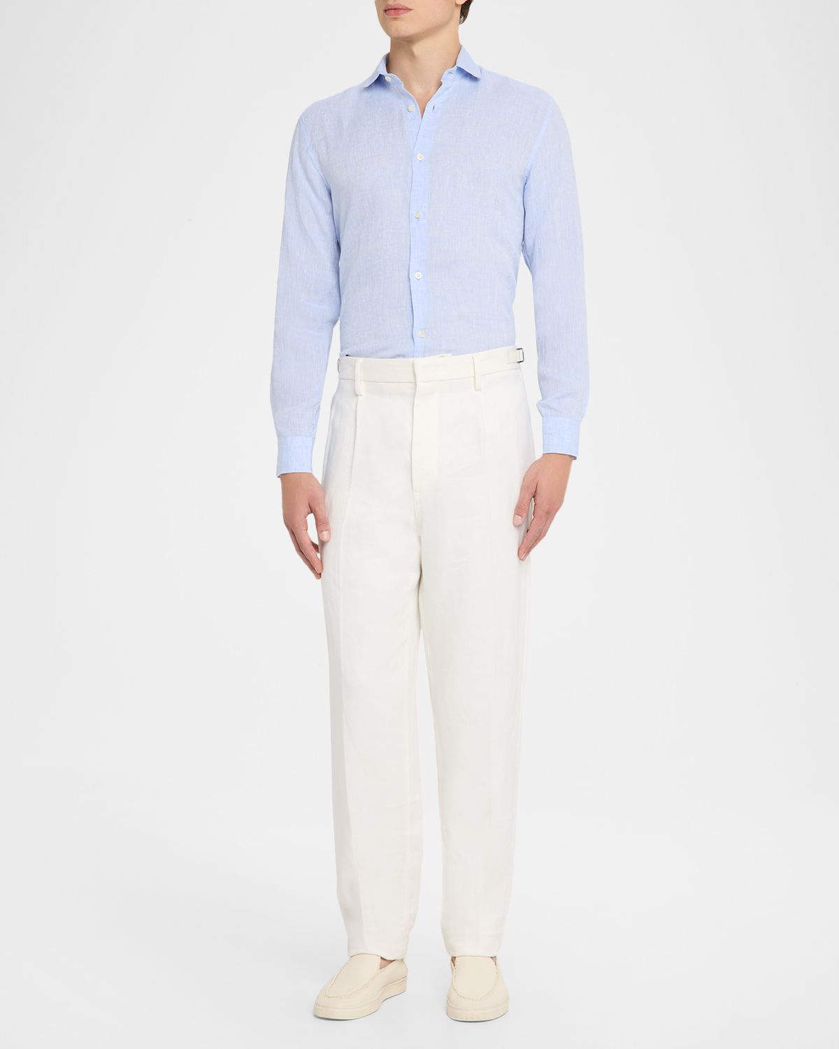 Frescobol Carioca Men 's Antonio Linen Casual Button-Down Shirt