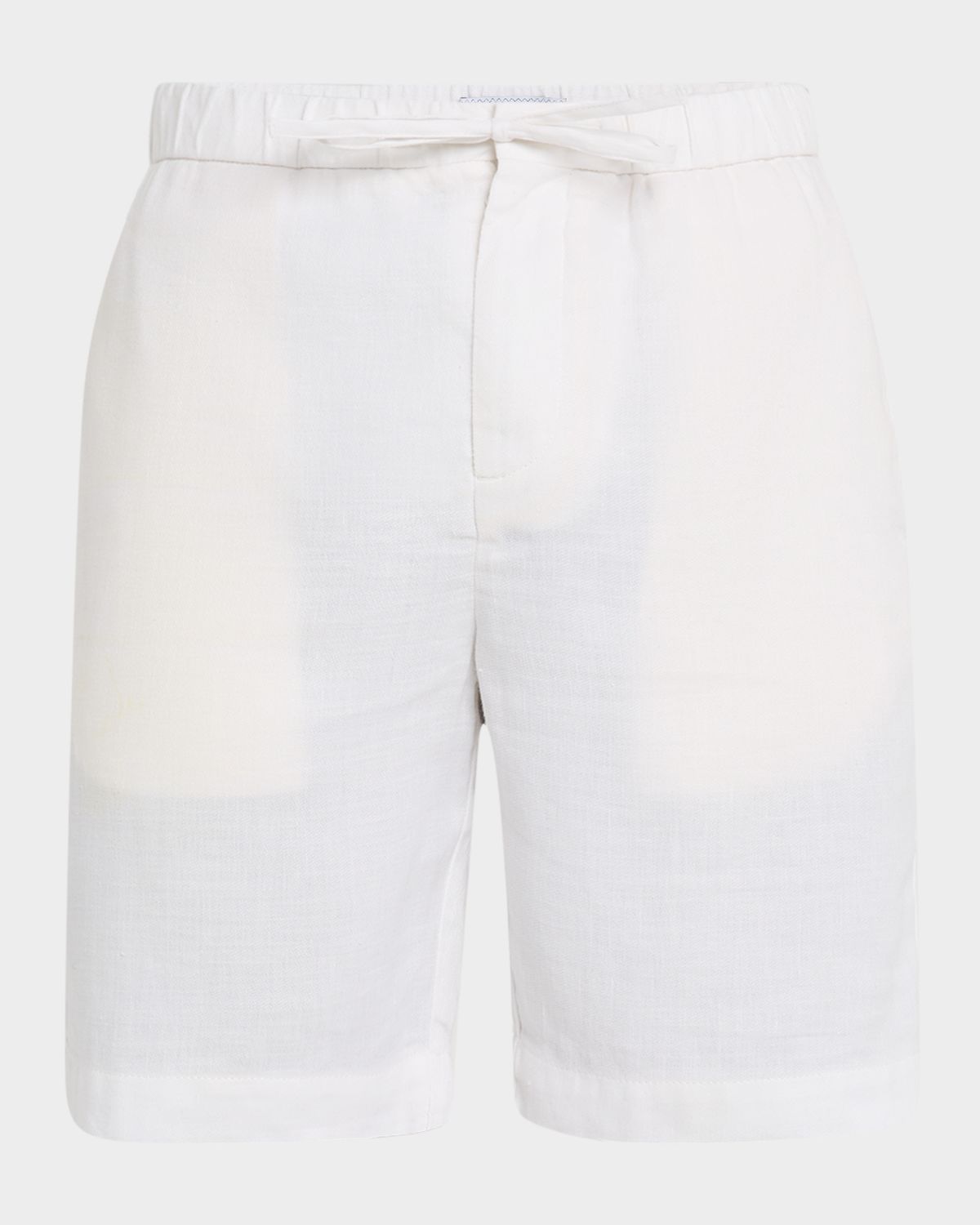 Frescobol Carioca Men 's Felipe Linen and Cotton Drawstring Shorts