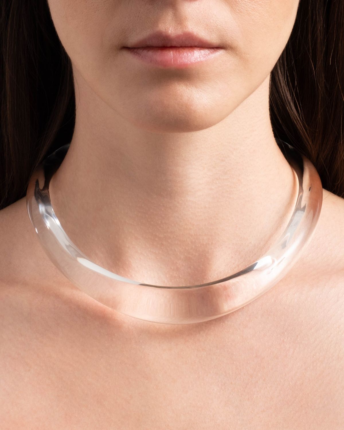 Alexis Bittar Liquid Lucite Collar Necklace