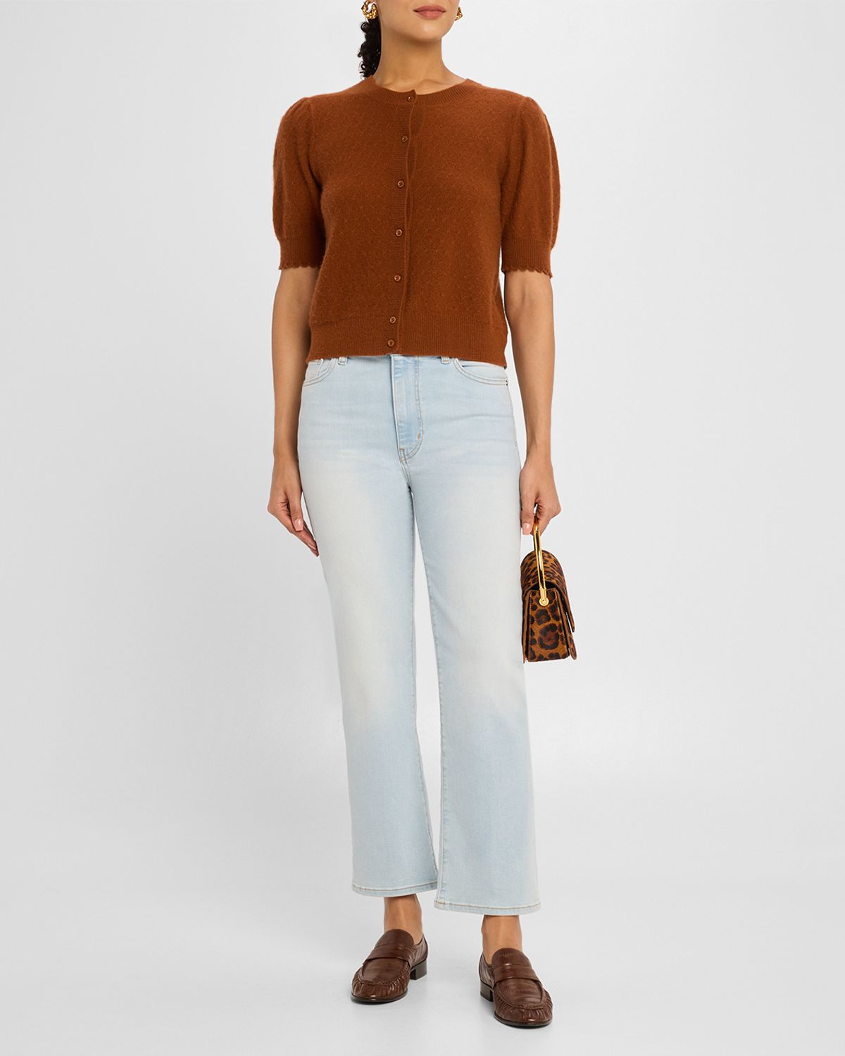 FRAME The Cashmere Pointelle Cardigan