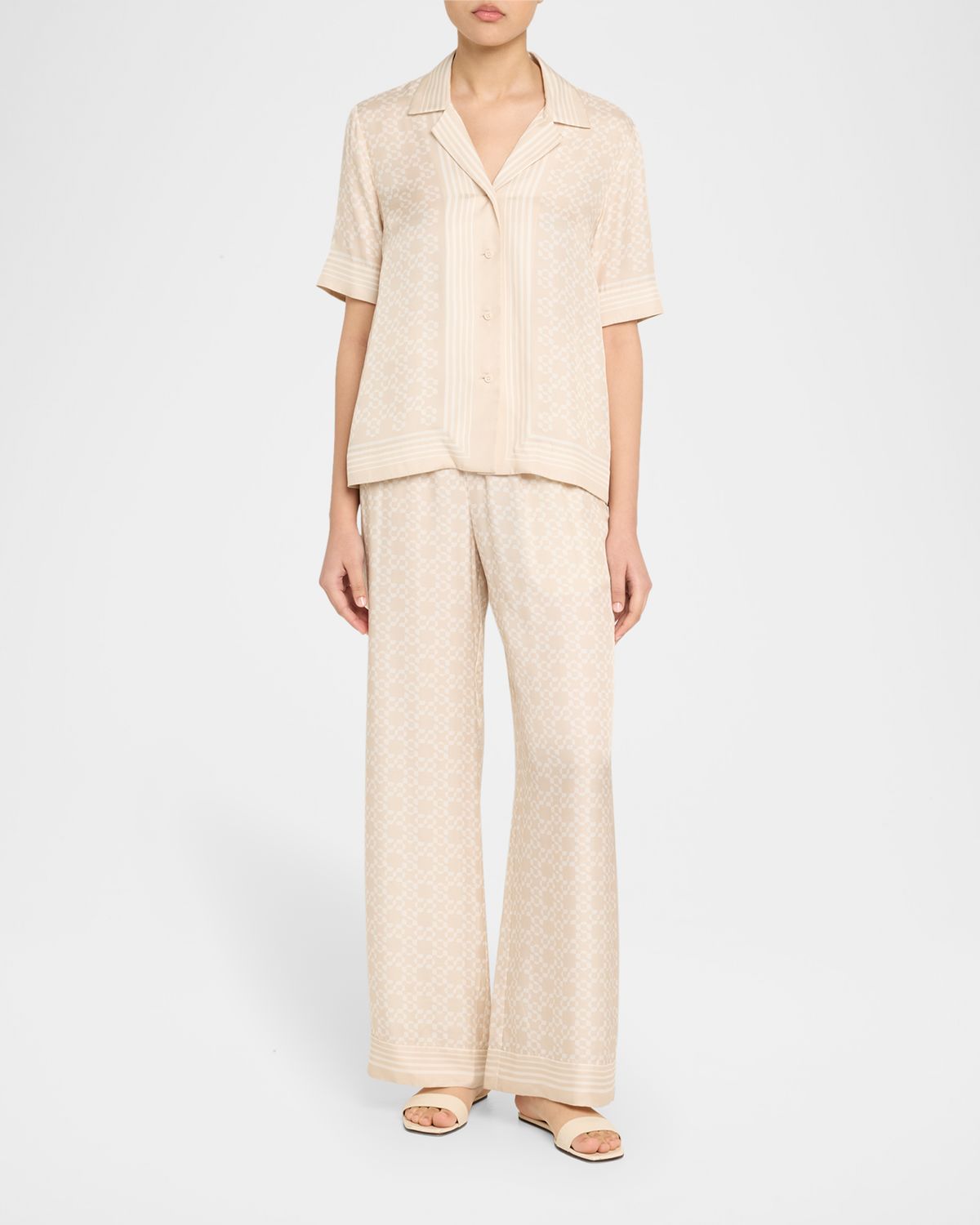 SIMKHAI Koda Button-Front Shirt