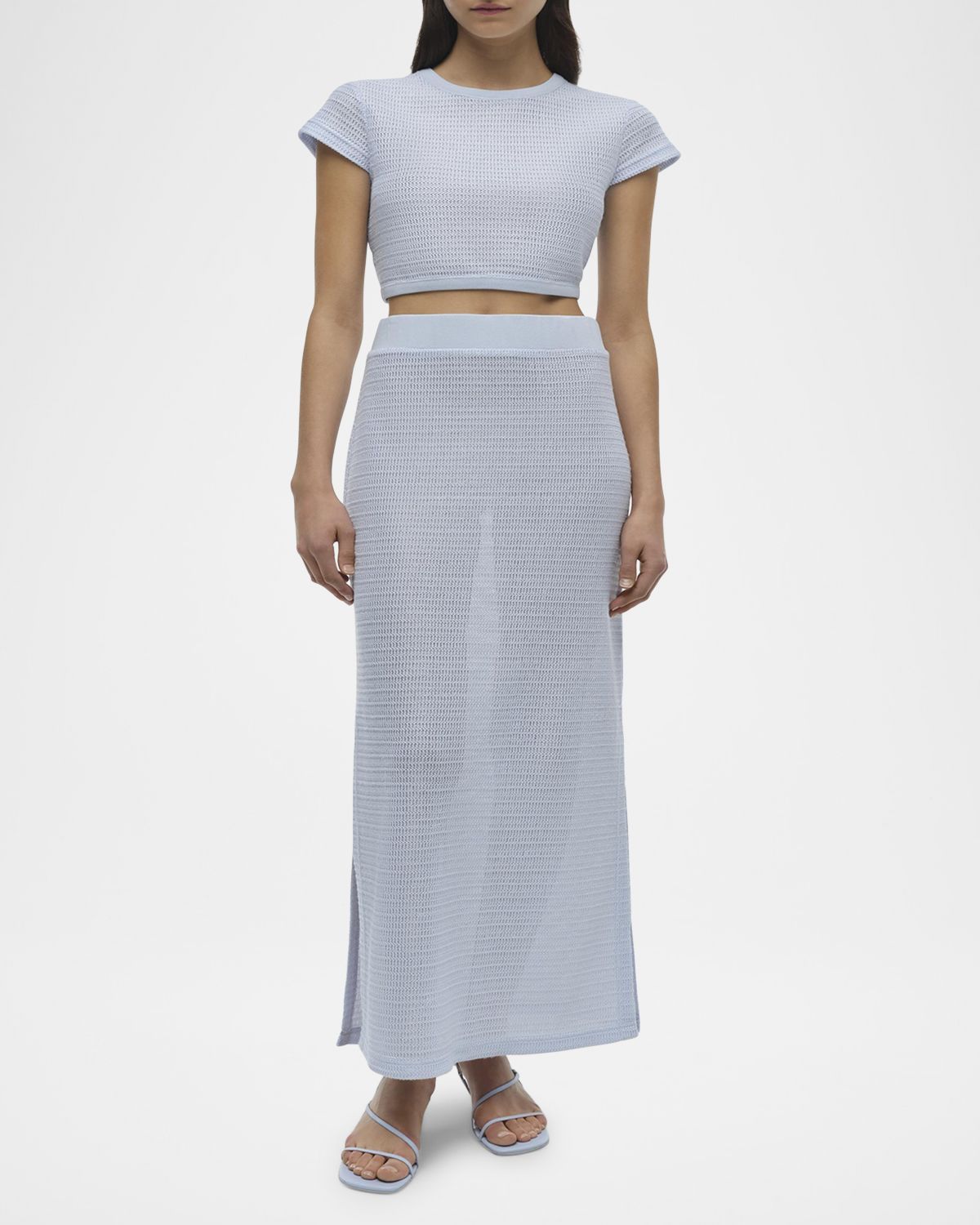 SIMKHAI Nicky Knit Midi Skirt