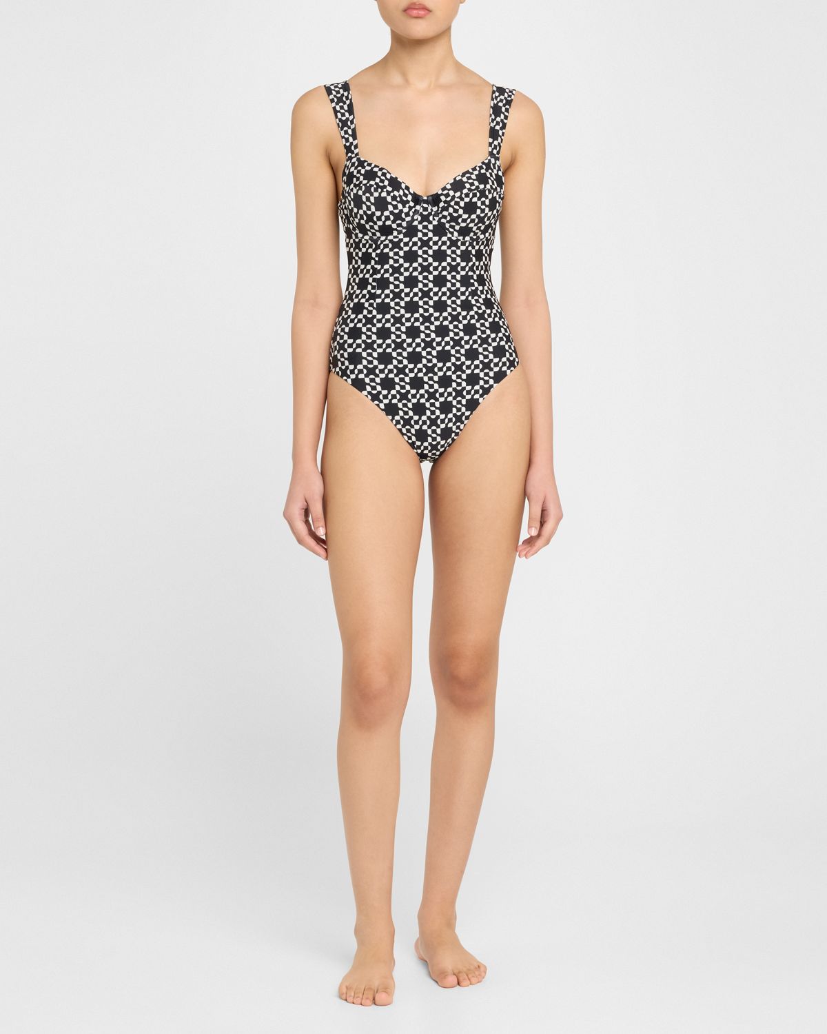 SIMKHAI Lexi Bustier One-Piece Swimsuit