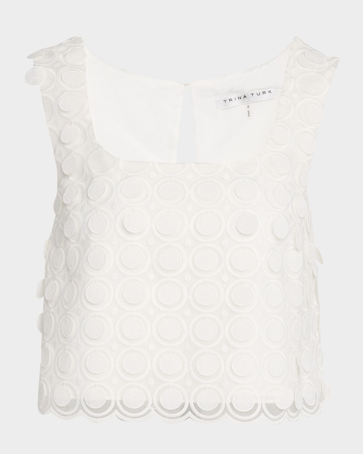 Trina Turk Serve Sleeveless Cropped Paillette Top | Thumbnail 7