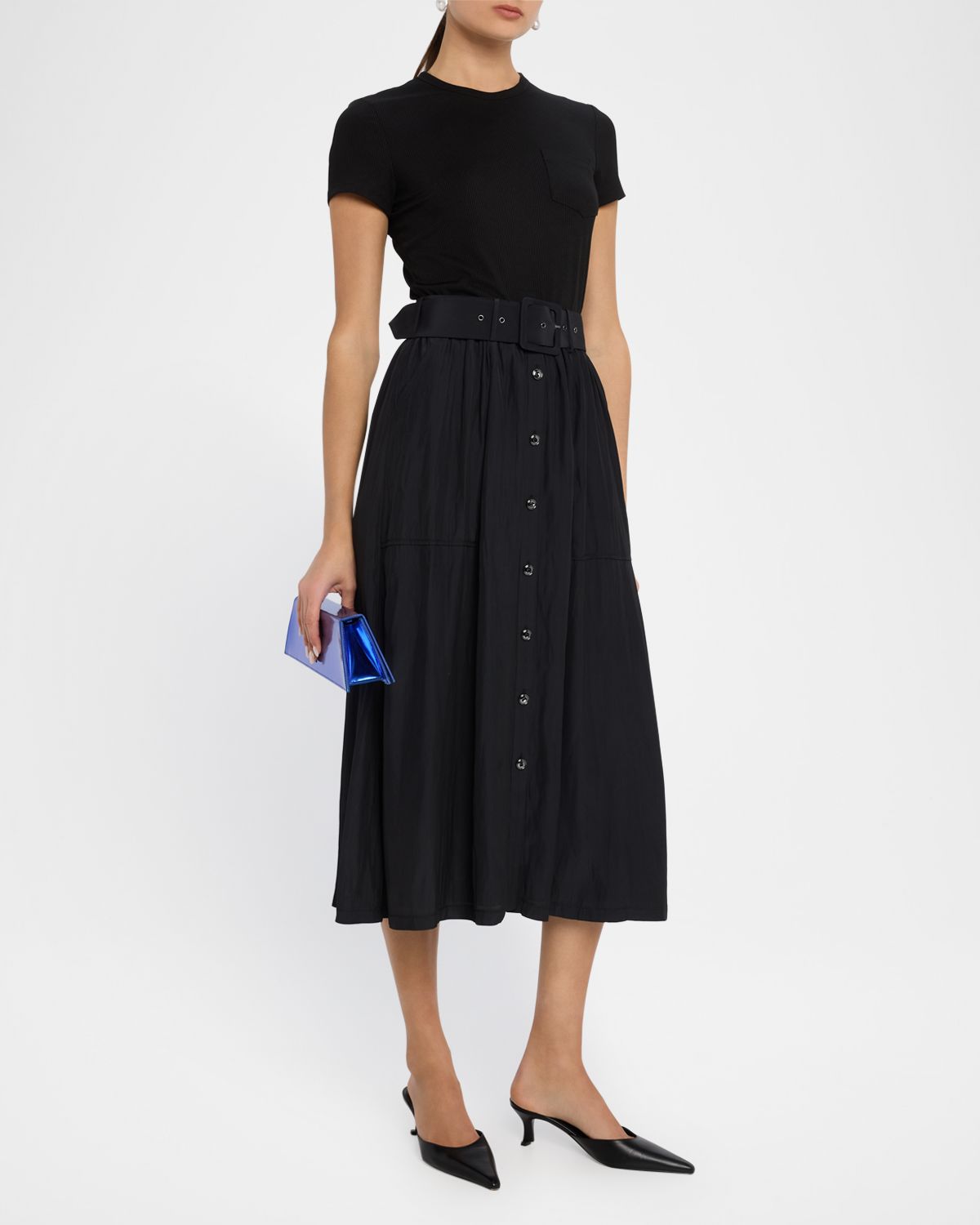 Ramy Brook Sylvie Belted Midi Dress