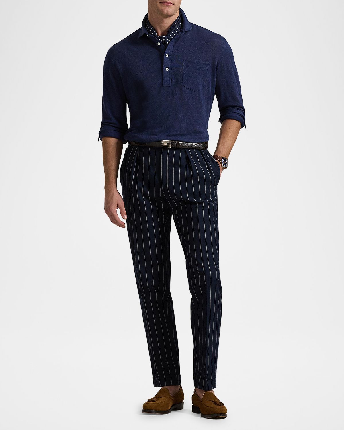 Polo Ralph Lauren Men 's Linen Mesh Polo Shirt