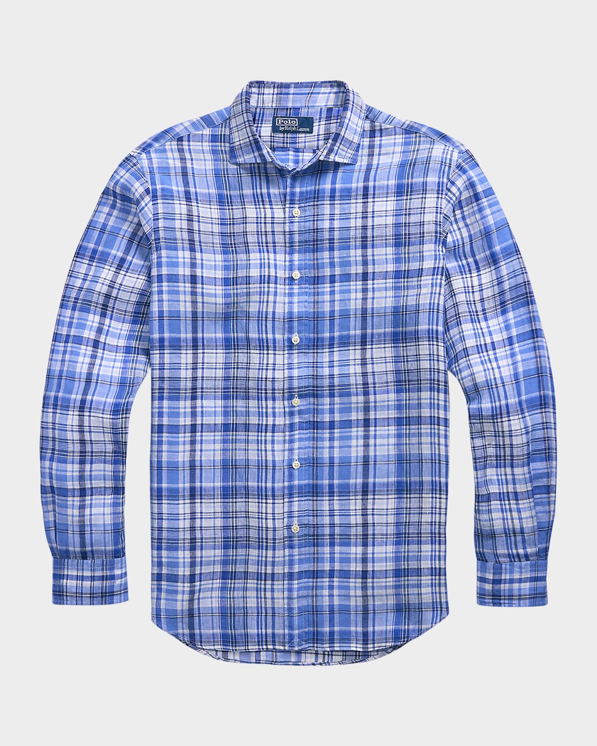Polo Ralph Lauren Men 's Classic-Fit Plaid Linen Sport Shirt