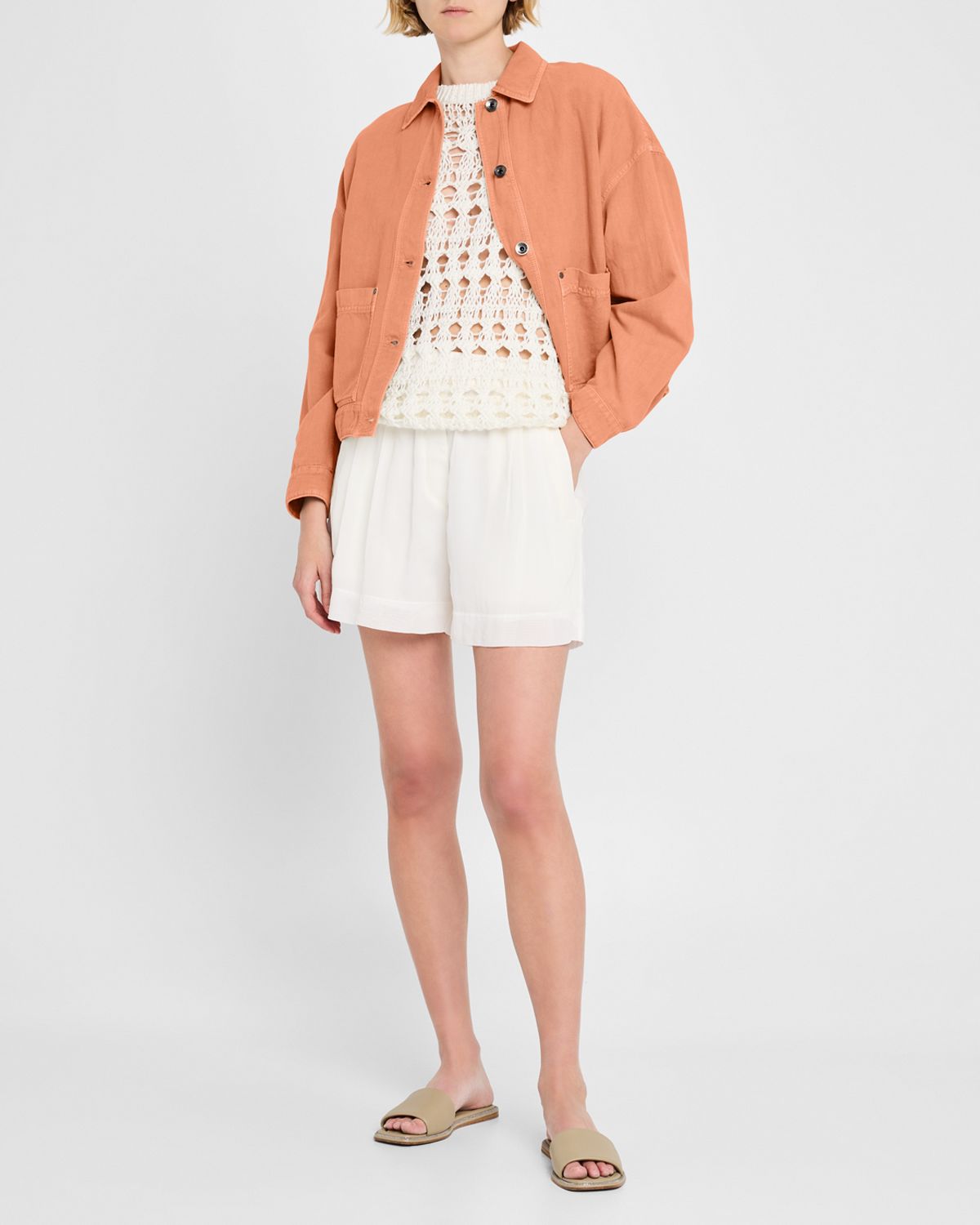 Brunello Cucinelli Garment Dyed Short Jacket